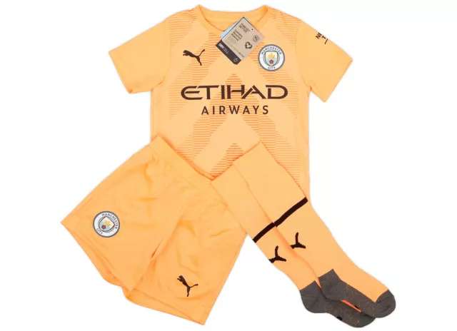 Manchester City Football Kit Shirt Shorts & Socks Goalkeepers 2022/23 4-5 years