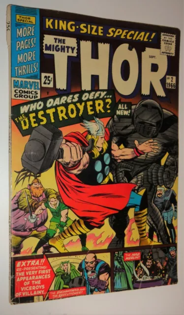 Thor King Size Special #2 Kirby Classic Destroyer 1966  Vg