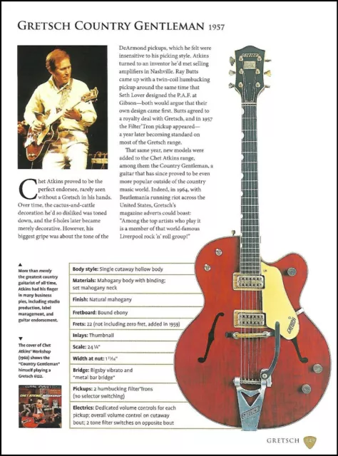 Gretsch Chet Atkins Country Gentleman + Robert Palmer Anniversary guitar history