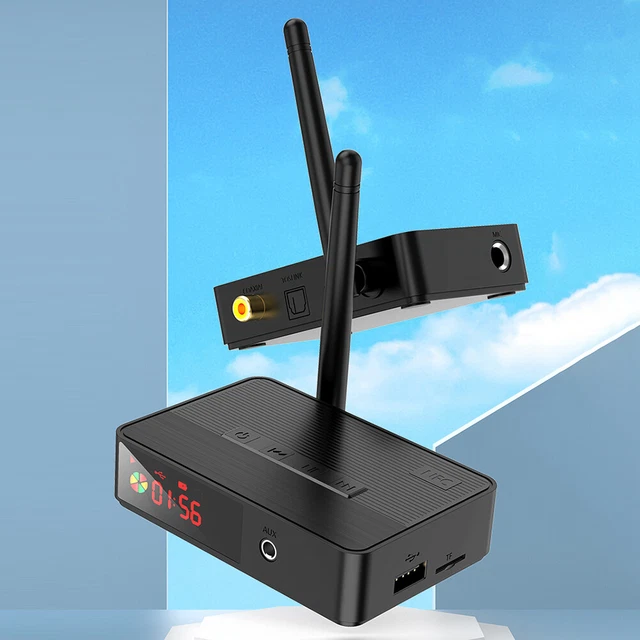 NFC Bluetooth-Compatible 5.3 Music Receiver 3.5mm AUX Audio Receiver with Remote