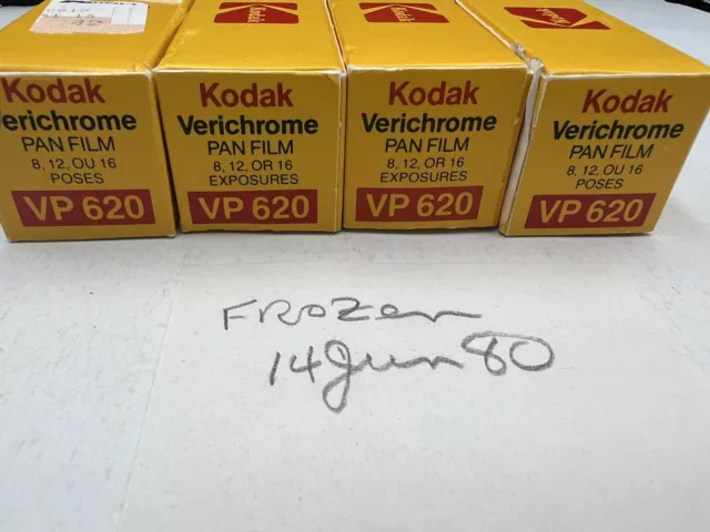 Kodak Film Verichrome Pan VP-620 Vintage 4 Black & White. Sealed. Exp Sep 1979