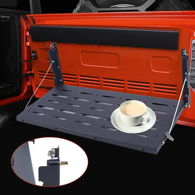 Metal Foldable Tailgate Table Dining Table 60×31cm For Jeep