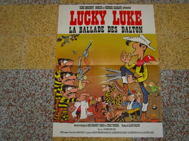 AFFICHE  CINEMA LUCKY LUKE la ballade des dalton !  goscinny morris  1978  N56 2