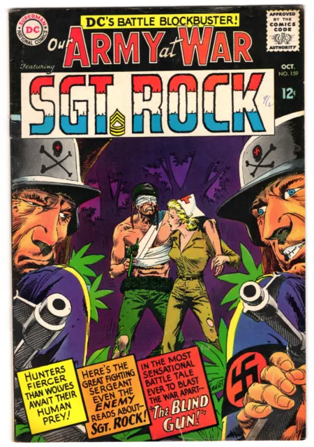 Our Army At War #159 Very Good Plus 4.5 Sgt. Rock Joe Kubert Art 1965