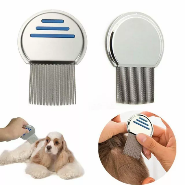 Metal Comb Lice Nit Comb Head Lice Treatment Lice Comb Stainless Steel Teeth