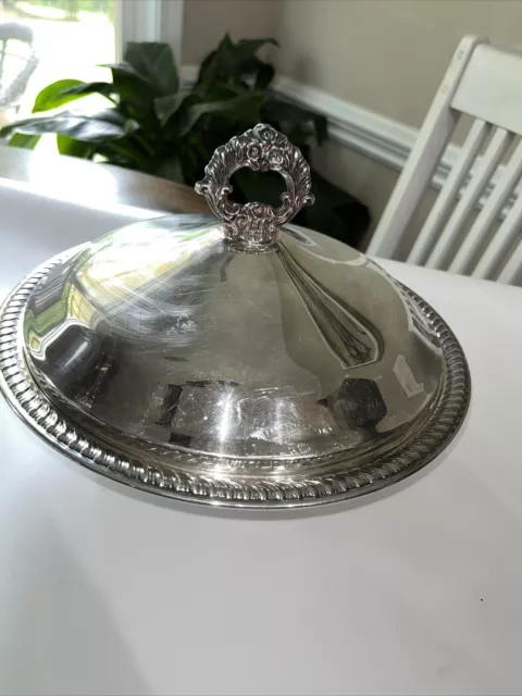 Antique FB Rogers 1883 silver plated Round Serving Dish