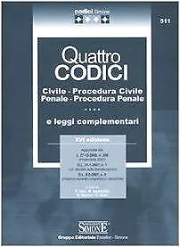 Quattro codici. Civile, procedura civile, penale, proced... | Buch | Zustand gut