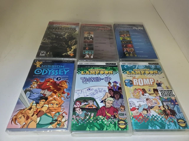 6 NUOVI FILM e giochi PSP UMD sigillati in fabbrica Lampoon Socom #O14 ...