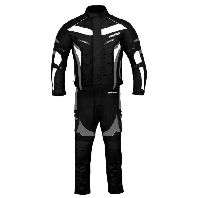 Men Motorbike Motorcycle Racing Armoured Suit Cordura Waterproof Jacket Trouser