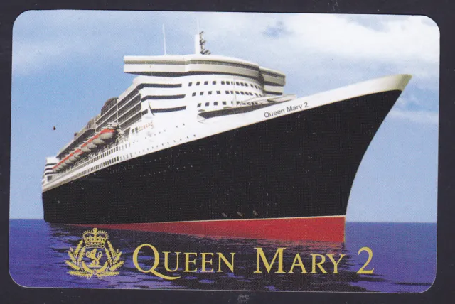 Queen Mary 2 Shipping Cruise Liner,Single Shipping line. playing Card