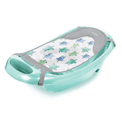 Summer Splish 'n Splash Newborn to Toddler Tub (Aqua) - 3-Stage Tub for Teal