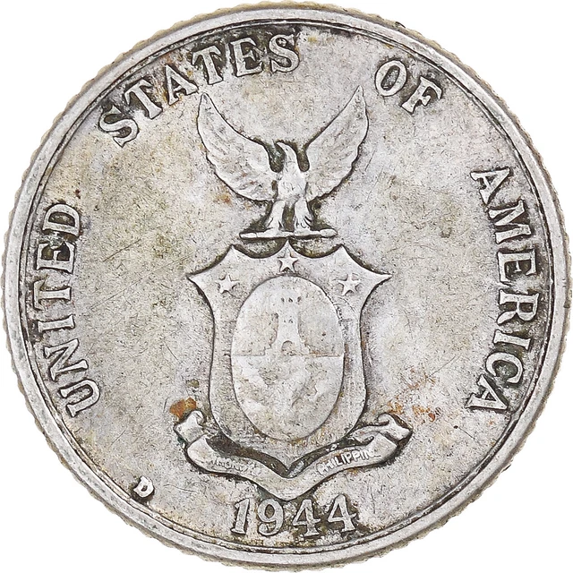 [#1318737] Coin, Philippines, 20 Centavos, 1944