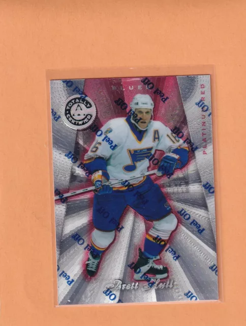 97/98 Pinnacle Totally Certified Platinum Red Brett Hull #70 #1023/6199 (K4)