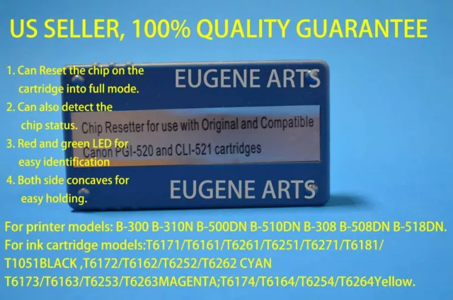 Canon Ink Cartridge Chip Resetter   PGI-520    CLI-521    PGI-520BK