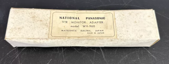 National Panasonic. VTR Monitor Adapter model WV-960