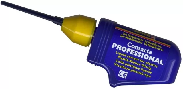 Revell Contacta Plastic Weld Liquid Polystyrene ABS Cement 25g Needle Applicator