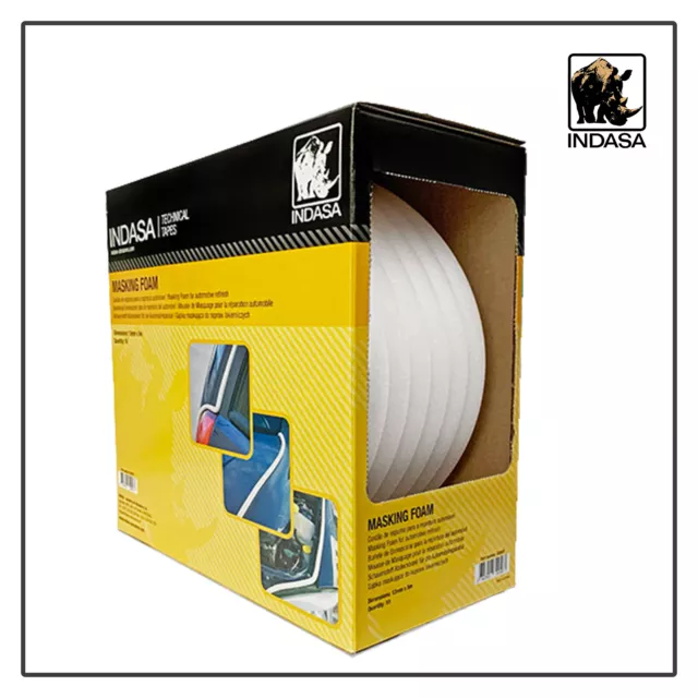 Indasa Rhyno Soft Edge Masking Foam Tape 13mm x 5m Roll Car Refinishing