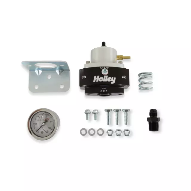 Holley 12-879KIT Adjustable Billet By-Pass Regulator 3/8 NPT Kit