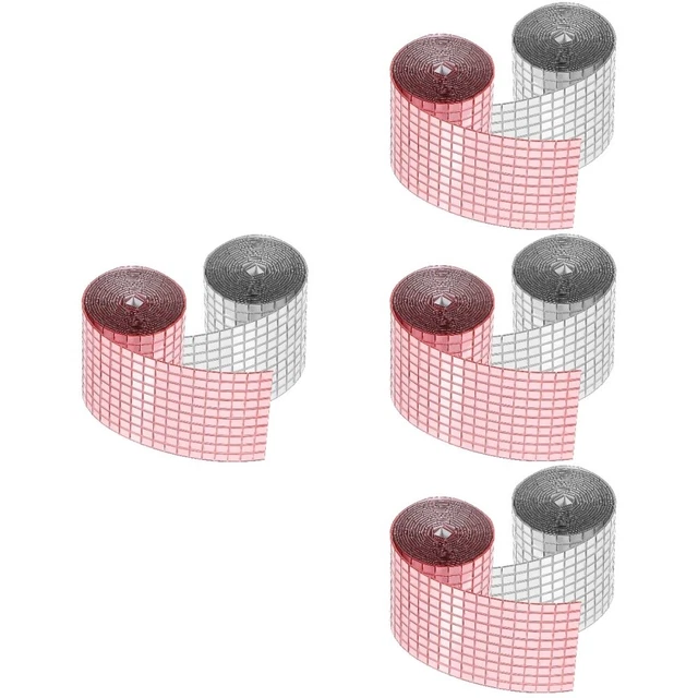 8 Rolls Square  Small DIY Craft Acrylic Self-Adhesive Mirrors Mosaic Tiles