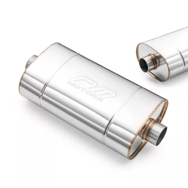 Silenziatore universale, ellittico E001 400 mm No 63,5 mm