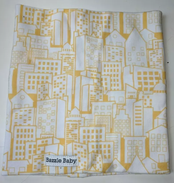 Bazzle Baby Bando Bib Infinity Scarf One Size Fits All Drool Bib White / Yellow