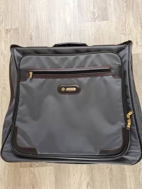 TUTA GRIGIA SAMSONITE PORTATORE BORSA ABBIGLIAMENTO VIAGGIO MATRIMONIO AFFARI W58cm x H53cm