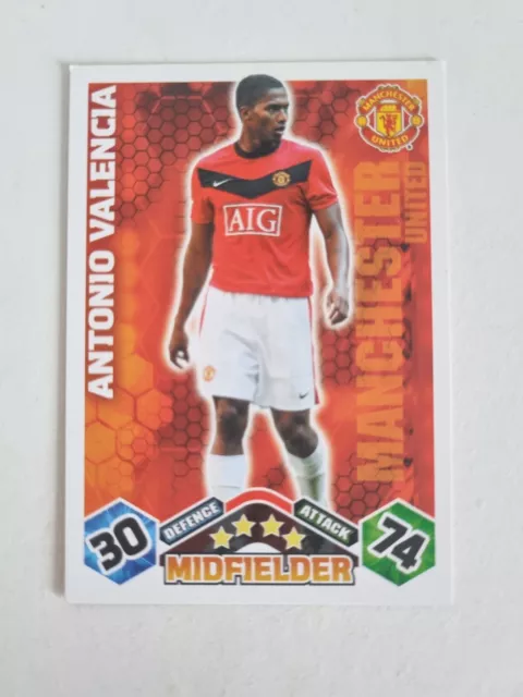 Antonio Valencia Manchester United Match Attax 2011/12 Football Card
