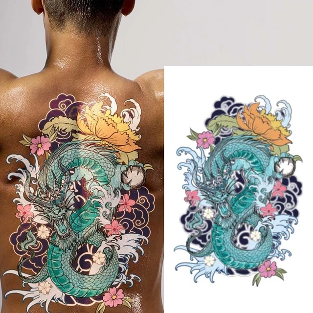 Temporary Tattoos Large Tattoo Stickers Tattoo Stickers Dragon Fake Tattoo