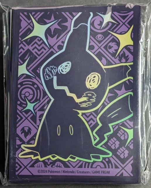Pokémon – Lot De 65 Pochettes Pour Cartes – Mimikyu Brillant – Série Paldean Fates