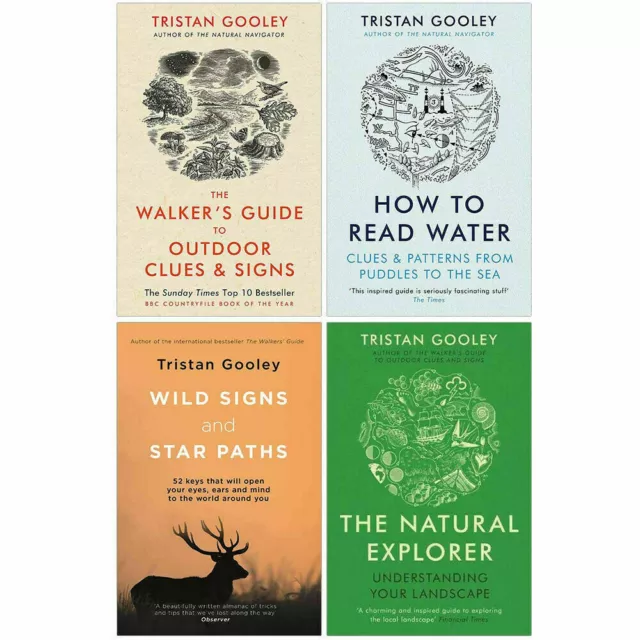 Tristan Gooley 4 Books Collection Set The Walker's Guide,How To Read,Wild Signs