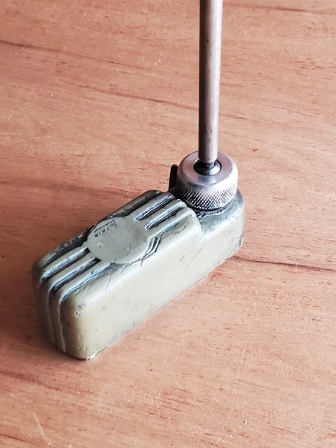 Vintage LUFKIN Miti-Mite Magnetic Base Machinist Tool Rough Bad As Is D9