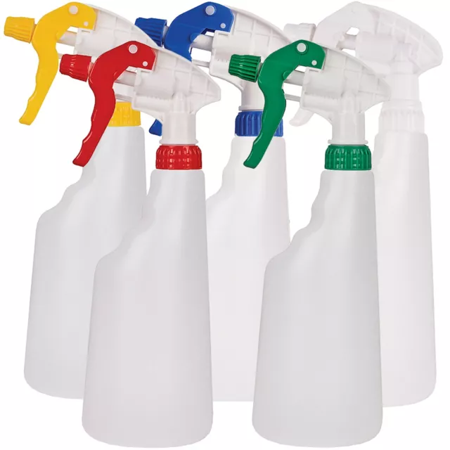 750ml Empty Water Trigger Spray Bottle Gardening Watering Cleaning Plastic Clear