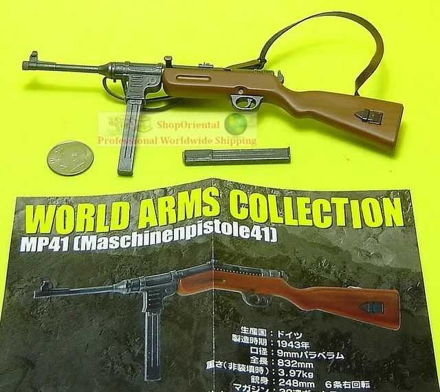 16 SCALE ACTION Figure WW2 GERMAN ARMY MACHINE GUN MODEL SMG MP41