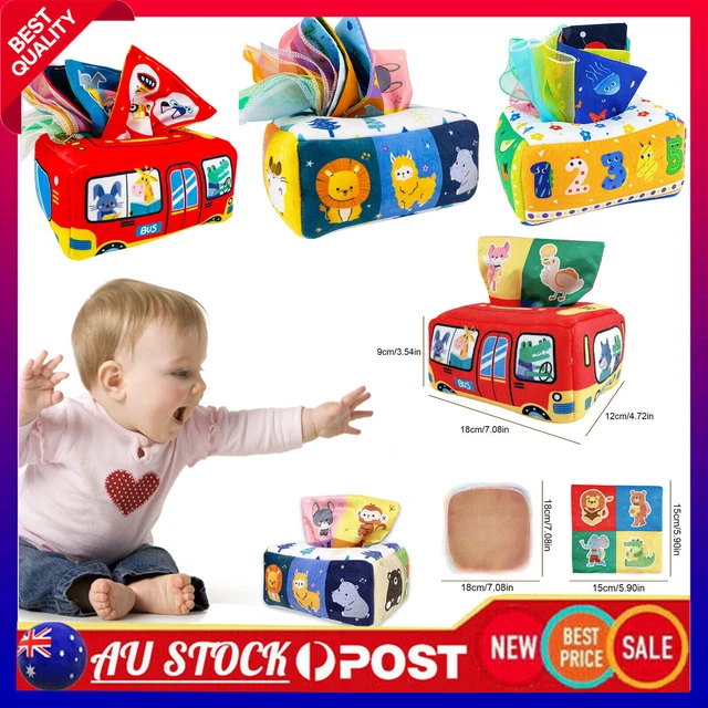 Baby Tissue Box Toy, Montessori Toys For Babies 6-12 Months Sensory Toys Magic