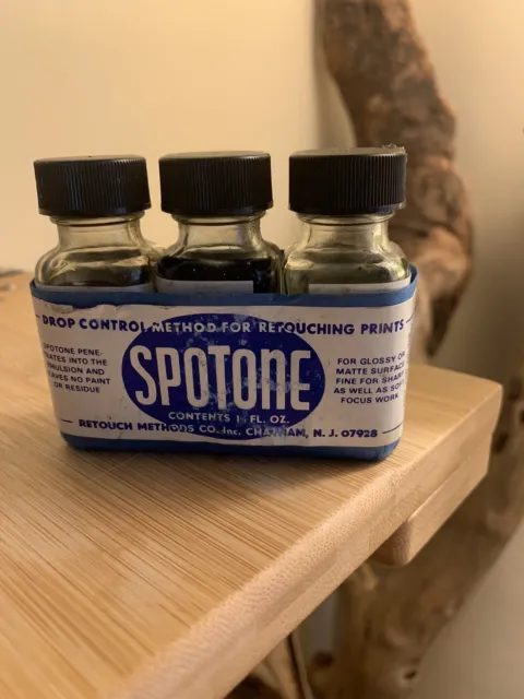 Vintage Spotone Drop Control Method Retouching Fluid MOSTLY FULL BOTTLES Rare