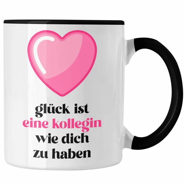 Glitzer-Tasse 'Glück Ist Eine Kollegin Wie Dich Zu Haben' – 330 Ml, Pink, Für Handwäsche