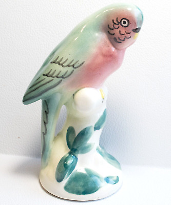 Vintage Ceramic Parakeet Budgie Bird Figurine - Cute!