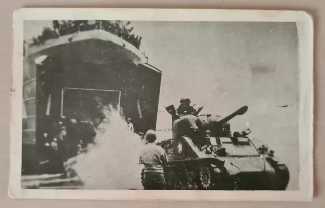 Photocarte Char LST, Debut Aout 1944