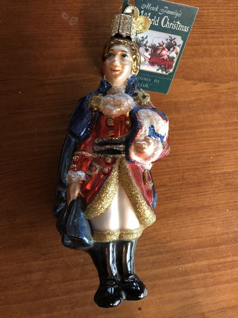 Old World Christmas Glass Prince Charming Ornament 2001 NOS Merck Family’s 24019