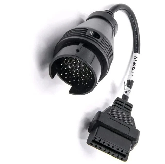 Cavo Adattatore Iveco 38 Pin Per Presa Obd2 - Da 38 Pin A 16 Pin Obd