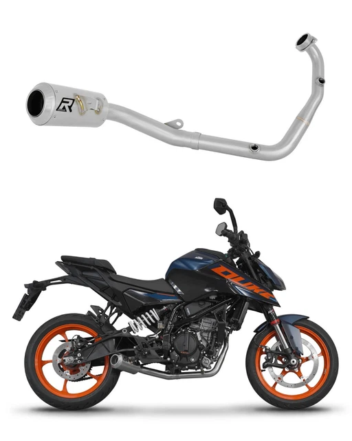 DOMINATOR Impianto Di Scarico Completo GP Nero Per Yamaha MT 125 2020, Acciaio Inox, Con DB Killer