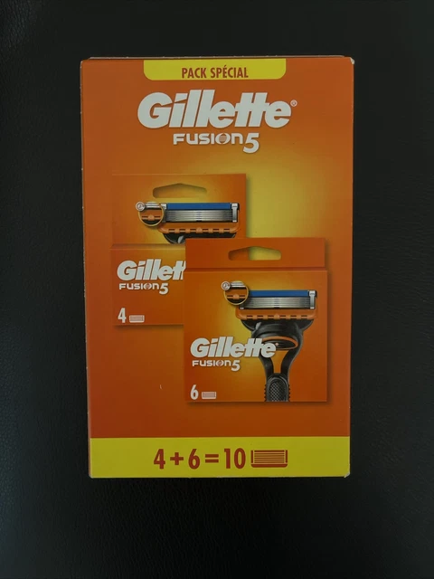 Lot De 10 Lames Gillette Fusion 5 – Recharges Originales Pour Rasoir Gillette