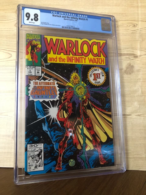 Warlock and the Infinity Watch #1 Marv. 1992 CGC 9.8 Infinity Gauntlet aftermath
