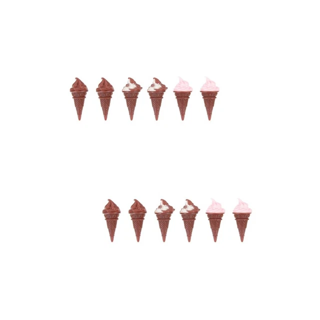 Tragbare Eis Miniatur Eis 12 Pcs Premium Tiny Puppe Eis Für Hause Kinder Decor 2