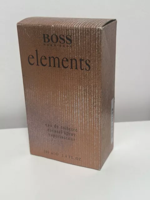 Hugo Boss Elements Eau De Toilette Spray 100Ml Nuevo & Embalaje Original Hombre Rareza 1993