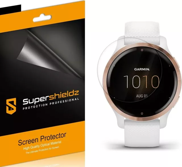 (3 Pack) Supershieldz Designed for Garmin Venu 2S Screen Protector, (Full Covera