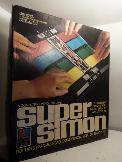 1979 Super Simon Game Milton Bradley Working, Complete Very Good Cond FREE SHIP