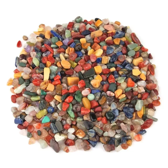 1 kg bunte Trommelsteine Mix Ø 5 - 10 mm Edelstein - Mischung aus aller Welt