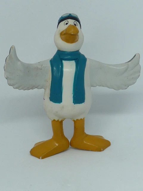 Figurine Ancienne Petit Ours Brun En PVC - Collection Bande Dessinée Et Dessin Animé