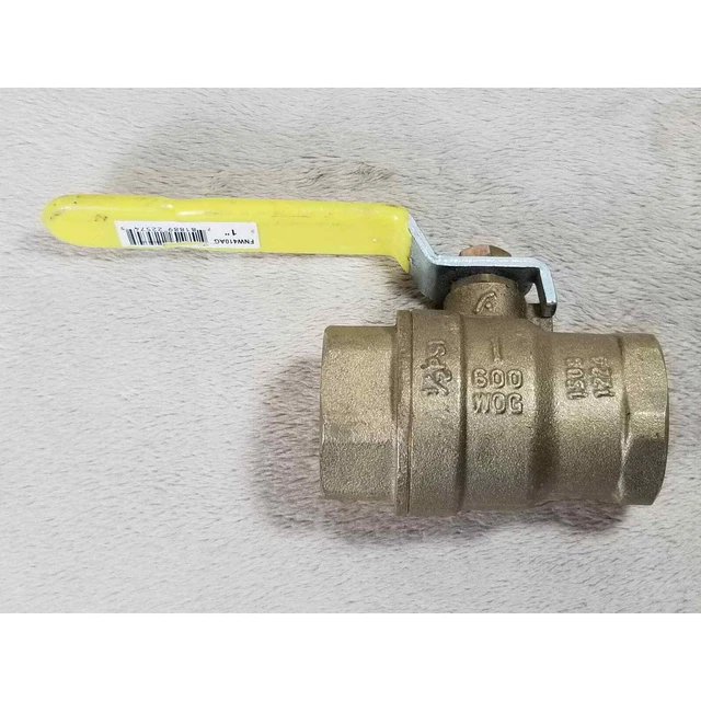 FNW Ball Valve 1" Threaded Brass 600 WOG FNW410AG BRS125G NEW